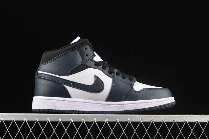 All categories Air Jordan Jordan series basketball shoes Air Jordan 1 Mid Different versions Air Jordan 1 Mid "Dark Teal" AJ1 Qiao 1 Qinglan China basketball shoes 554724-411